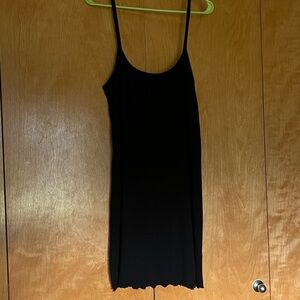 Abound black ribbed knit mini dress